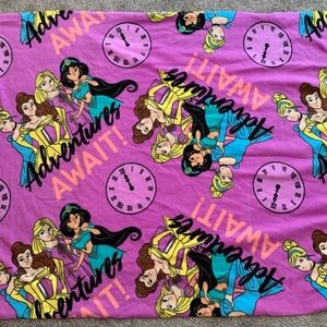 Disney Princesses Adventures Await Purple Throw 51.5" x 60" Fleece Throw Blanket